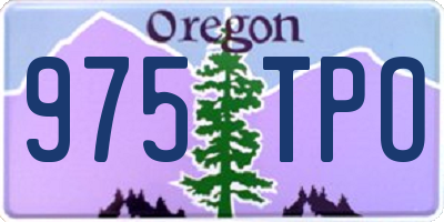 OR license plate 975TPO