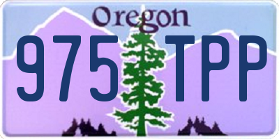 OR license plate 975TPP