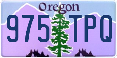 OR license plate 975TPQ