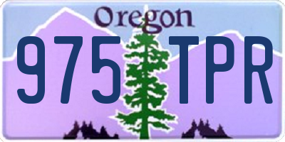OR license plate 975TPR