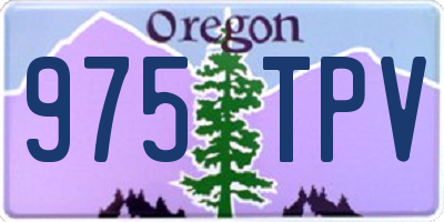 OR license plate 975TPV