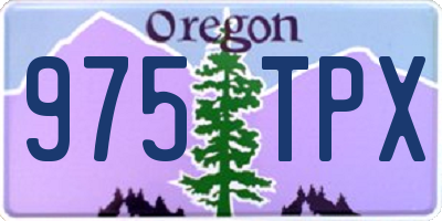 OR license plate 975TPX