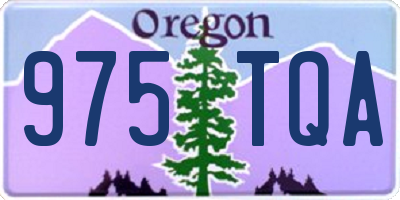 OR license plate 975TQA