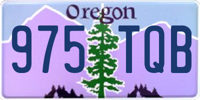 OR license plate 975TQB