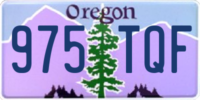 OR license plate 975TQF