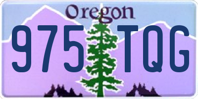 OR license plate 975TQG