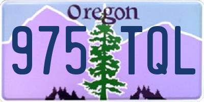 OR license plate 975TQL