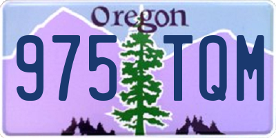 OR license plate 975TQM