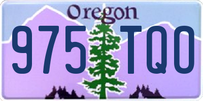 OR license plate 975TQO