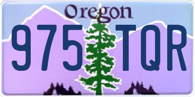 OR license plate 975TQR