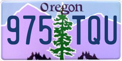 OR license plate 975TQU