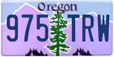 OR license plate 975TRW