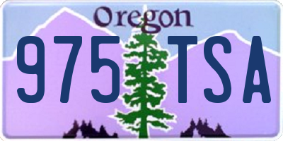 OR license plate 975TSA