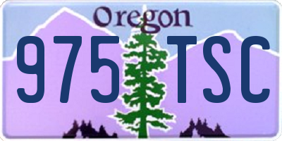 OR license plate 975TSC