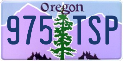 OR license plate 975TSP