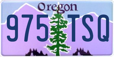 OR license plate 975TSQ