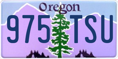 OR license plate 975TSU