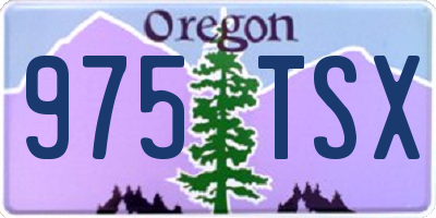 OR license plate 975TSX