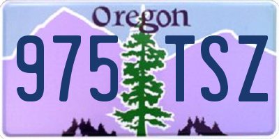 OR license plate 975TSZ