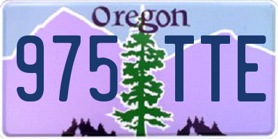 OR license plate 975TTE