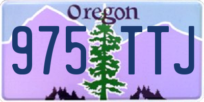 OR license plate 975TTJ