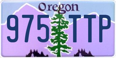 OR license plate 975TTP