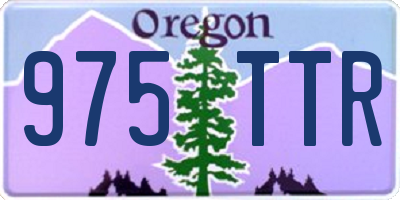 OR license plate 975TTR