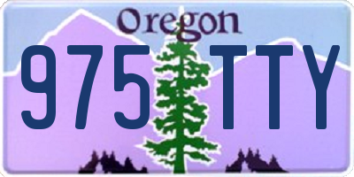 OR license plate 975TTY