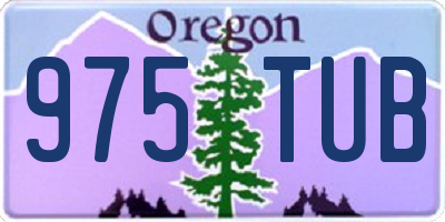 OR license plate 975TUB