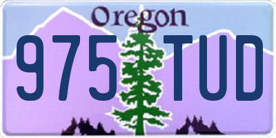 OR license plate 975TUD