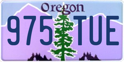 OR license plate 975TUE