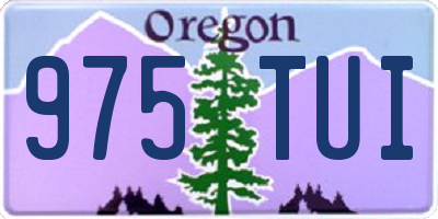OR license plate 975TUI