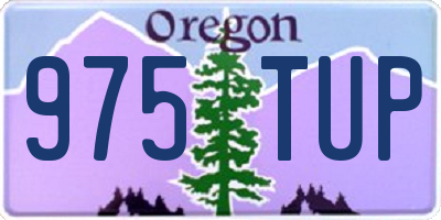 OR license plate 975TUP