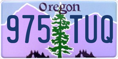 OR license plate 975TUQ