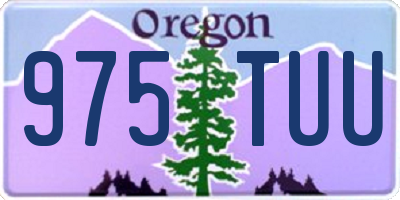 OR license plate 975TUU