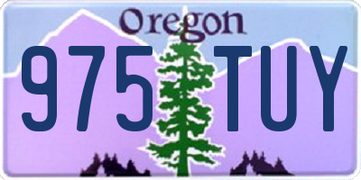 OR license plate 975TUY