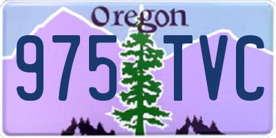 OR license plate 975TVC