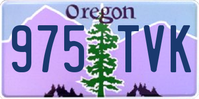 OR license plate 975TVK