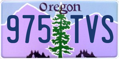 OR license plate 975TVS