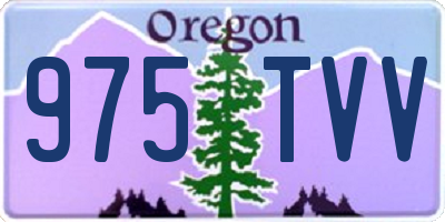 OR license plate 975TVV