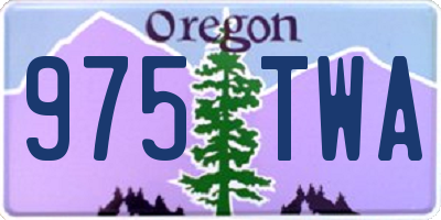OR license plate 975TWA