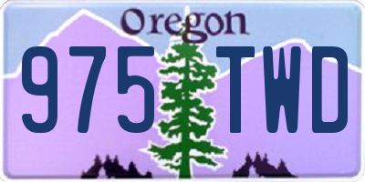 OR license plate 975TWD