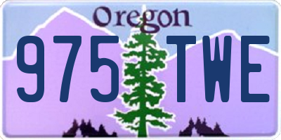 OR license plate 975TWE