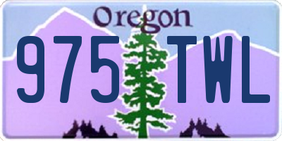 OR license plate 975TWL