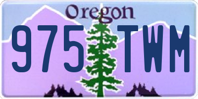 OR license plate 975TWM