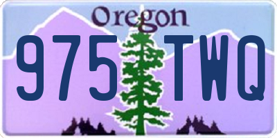 OR license plate 975TWQ
