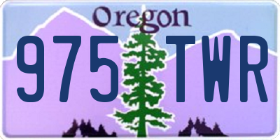 OR license plate 975TWR