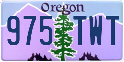 OR license plate 975TWT