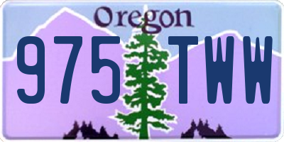 OR license plate 975TWW