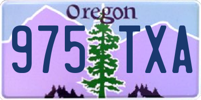 OR license plate 975TXA